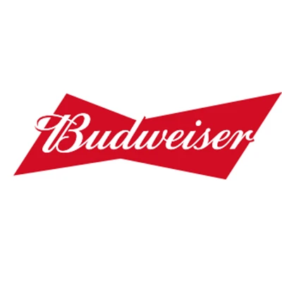 Red budweiser beer logo