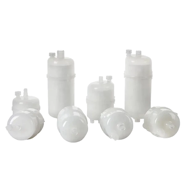 GF capsule filter cartridge on a white background