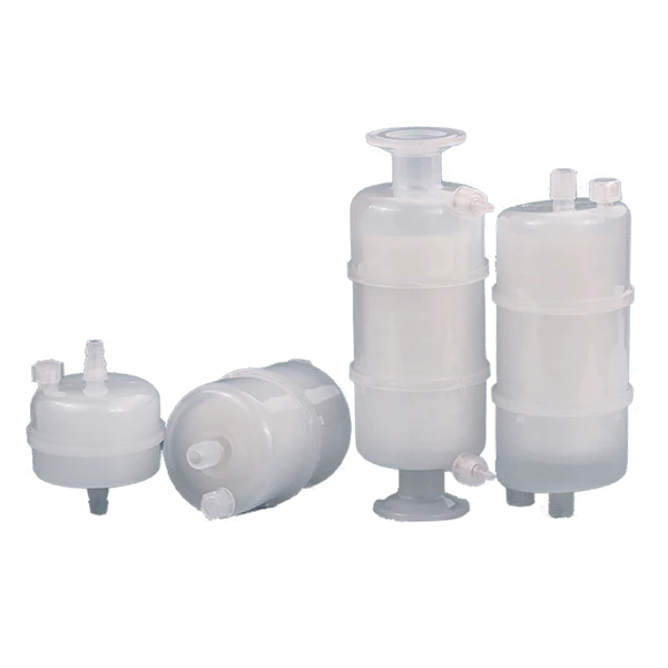 Five white PP capsule filter cartridge