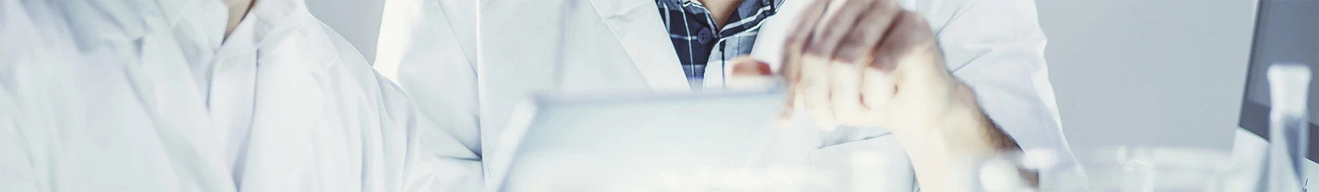 Researcher engaged in product discussions