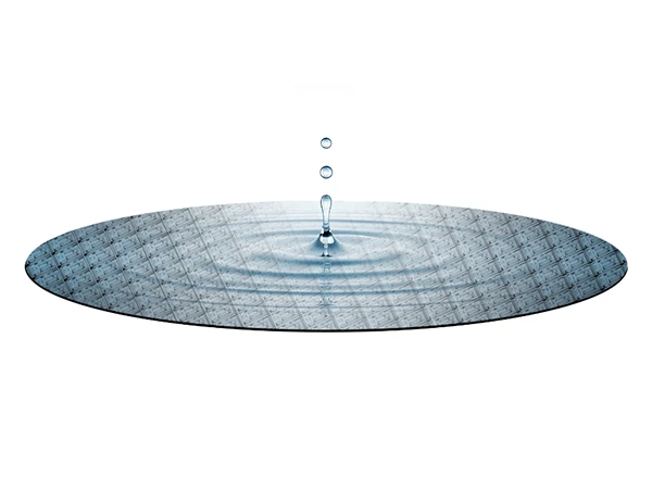 Wafer in ultra-pure water