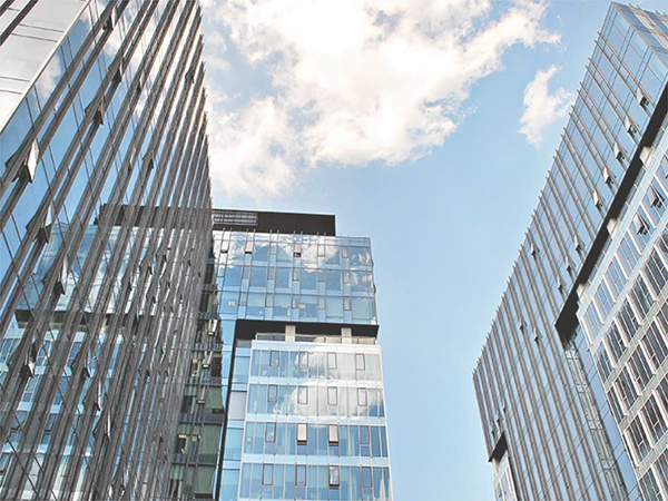 Exterior of the company office building