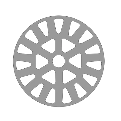 Cross section geometry of 23-hole ceramic membrane